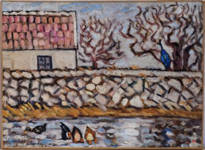 La granja de patos y pavos reales de Louis Valtat
