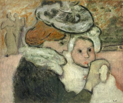 Mother and Child (Mme Valtat and her son, jean); Mere et Enfant (Mme Valtat et son Jean) de Louis Valtat