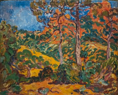 La luz del sol bajo los árboles de Louis Valtat