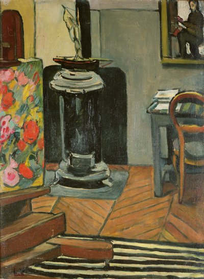 La estufa en el estudio de Louis Valtat