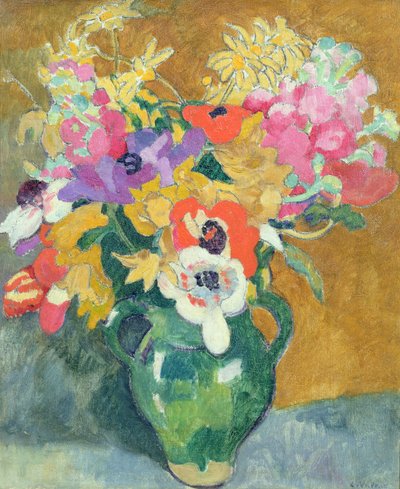 Jarrón de flores, c.1925 (óleo sobre lienzo) de Louis Valtat