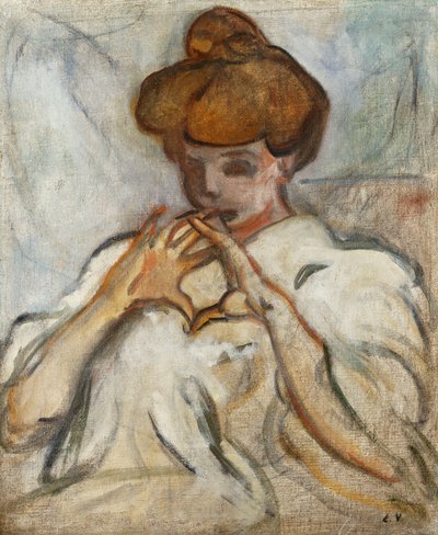 Mujer con moño; Femme au Chignon de Louis Valtat