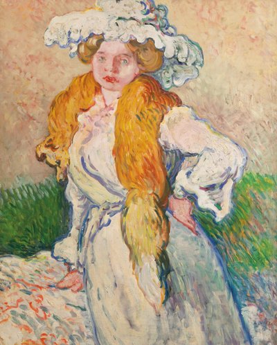 Mujer con zorro de Louis Valtat