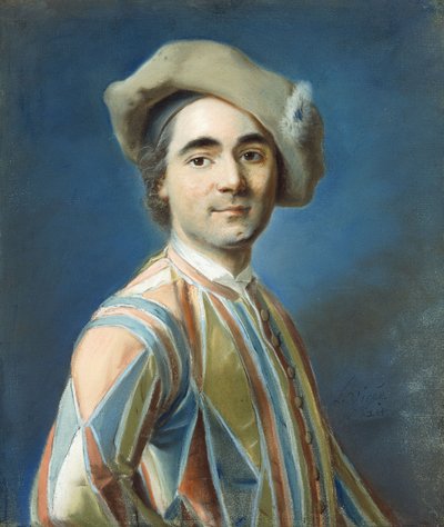 Retrato de un Actor como Arlequín de Louis Vigee