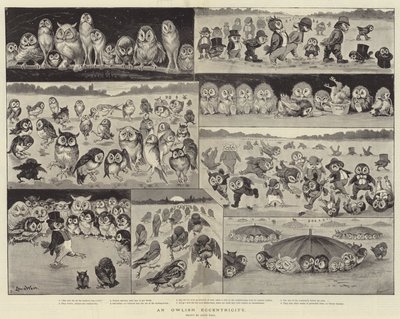 Una excentricidad de búho de Louis Wain