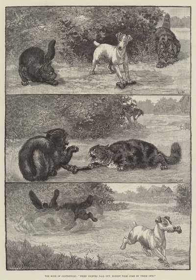 El hueso de la discordia, cuando los ladrones se pelean, la gente honesta recupera lo suyo de Louis Wain