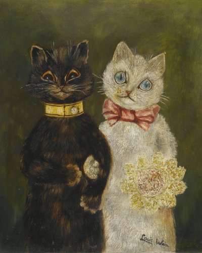 La novia y el novio de Louis Wain
