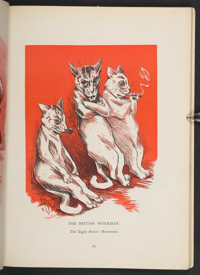 The British Workman - the eight hours movement, de la p.81, Louis Wain Annual de Louis Wain
