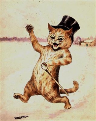 ¡El gato con botas! de Louis Wain