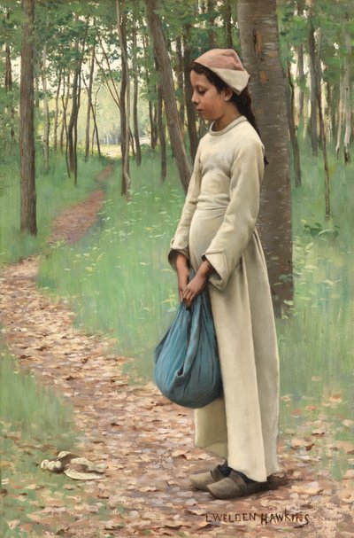 Niña con fardo de Louis Welden Hawkins