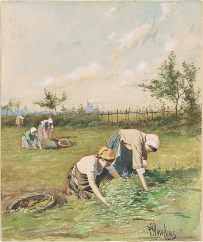 Espigadores en el Campo de Louis Welden Hawkins