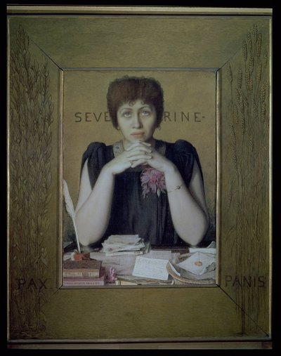 Retrato de Séverine (Caroline Remy) (1855-1929) de Louis Welden Hawkins
