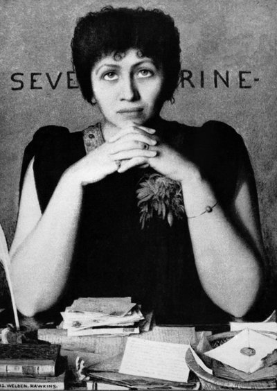 Séverine (Caroline Rémy 1855-1929) escritora, feminista, periodista francesa de Louis Welden Hawkins