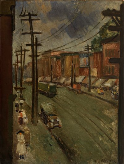 Calle Principal, Montreal, 1928 de Louis Wiesenberg