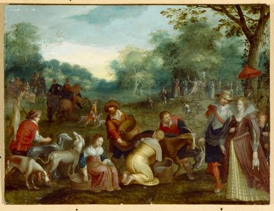 Primavera (óleo sobre lienzo) de Louis de (circle of) Caullery