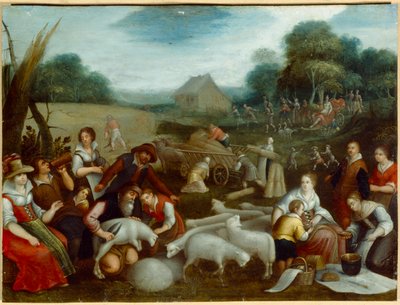 Verano (óleo sobre lienzo) de Louis de (circle of) Caullery