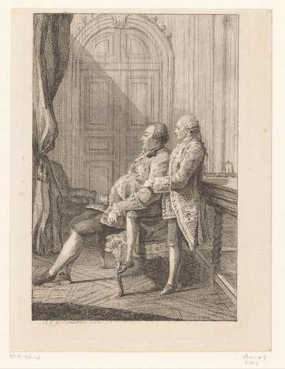Retrato de Luis Felipe I de Orleans y su hijo Luis Felipe II de Orleans de Louis de Carmontelle