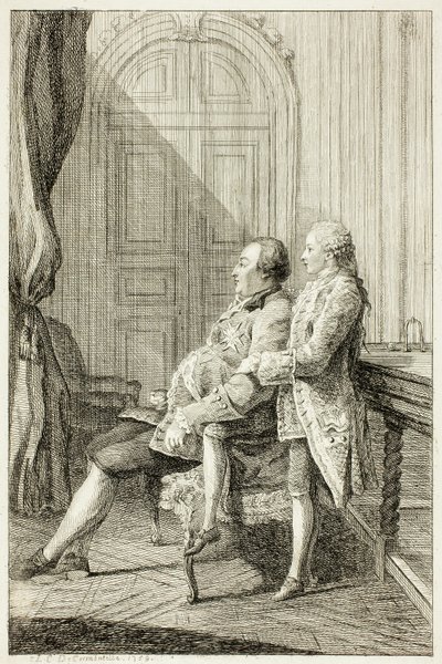 El duque de Orleans y su hijo de Louis de Carmontelle