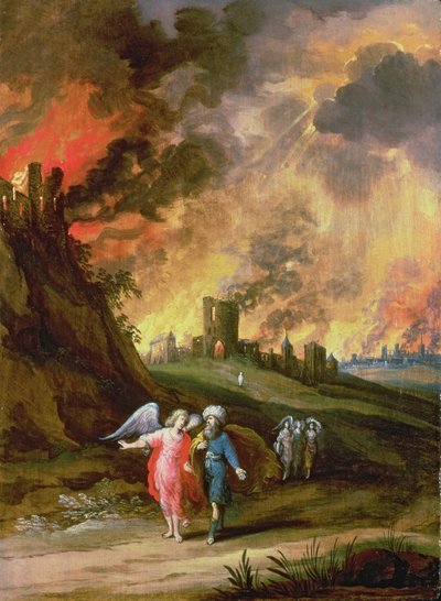 Lot y sus Hijas Saliendo de Sodoma de Louis de Caullery