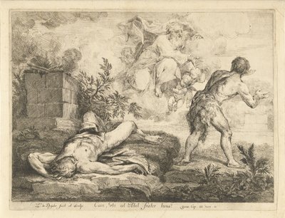 Dios pide cuentas a Caín después de matar a Abel de Louis de Deyster