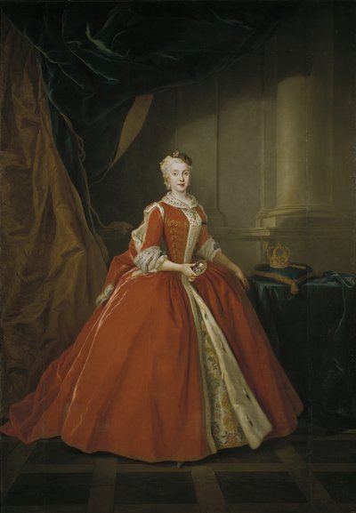 Retrato de la princesa María Amalia de Sajonia 1724-1760 con traje polaco, 1738 de Louis de Silvestre
