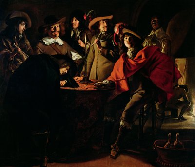 Los guardias fumando, 1643 de Louis le Nain
