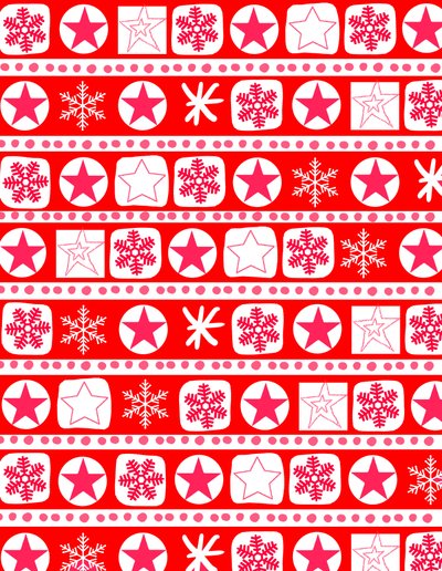envoltura de Navidad a rayas de Louisa Hereford