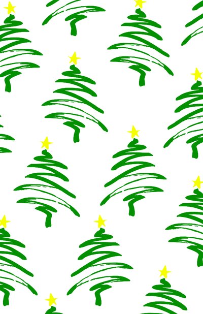 árboles de Navidad funky de Louisa Hereford