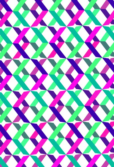 Cruces geométricas, 2014, medios digitales de Louisa Hereford