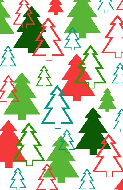 árboles de Navidad superpuestos de Louisa Hereford