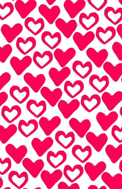 Corazones simples, imagen digital (2014) de Louisa Hereford