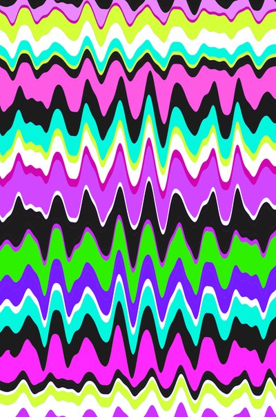 Franja ondulada, 2015, medios digitales de Louisa Hereford