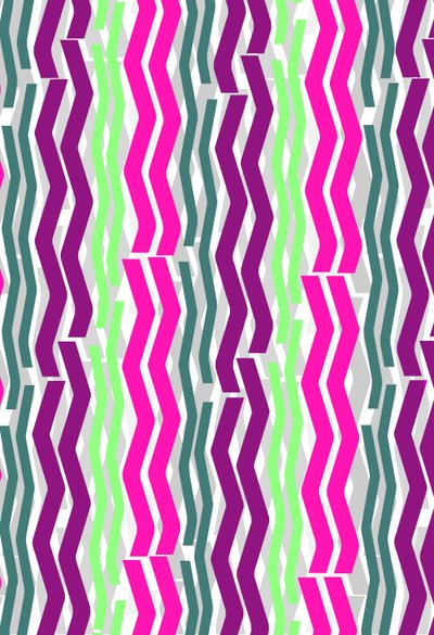 Rayas Zig Zig, 2014, medios digitales de Louisa Hereford
