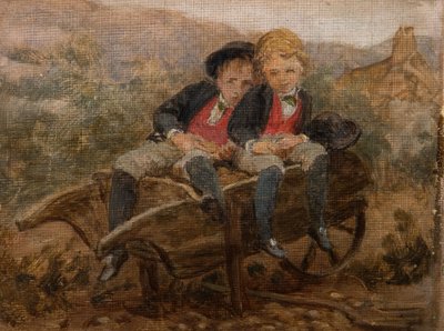 Boceto de los Hons. Dudley y Archie Hamilton Gordon, 1890 de Louisa Starr