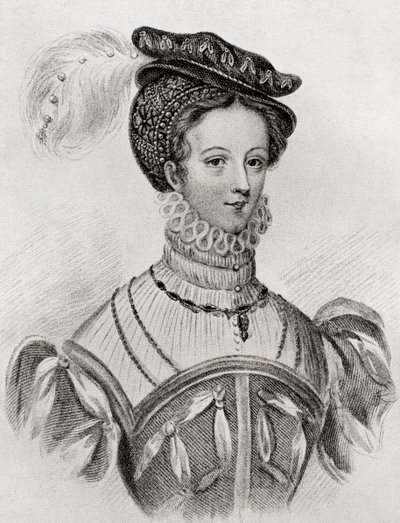 María, Reina de Escocia, a los 16 años, de La chica a través de los tiempos, publicado en 1933 de Louisa Stuart Costello