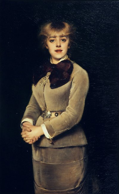 Retrato de la actriz Jeanne Samary, 1879 de Louise Abbéma