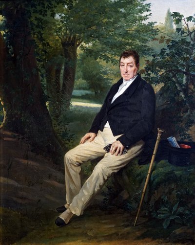La Fayette en el parque del castillo de La Grange de Louise Adeone Droelling