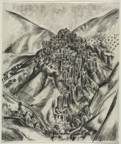 Un pueblo en la colina italiana, Anticoli, Italia de Louise B. Maloney