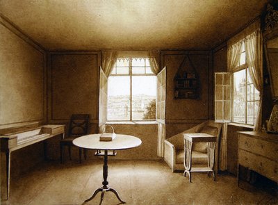 Interior de la casa del artista de Louise Cochelet
