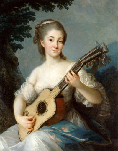 Retrato de Marie-Louise de Robien, 1774 de Elisabeth Louise Vigee Lebrun