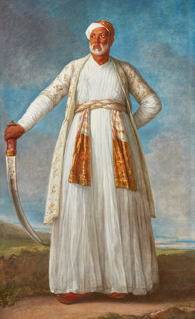 Retrato de Muhammad Dervish Khan, embajador en la corte francesa enviado por Tipu Sultan, 1788 de Elisabeth Louise Vigee Lebrun