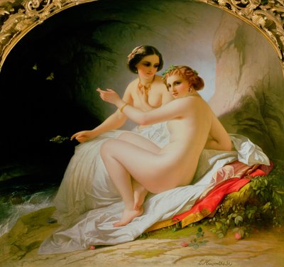 Los bañistas, 1830 de Louise Marie Jeanne Hersent