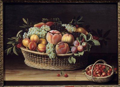 Cesta de frutas y cestas de fresas de Louise Moillon