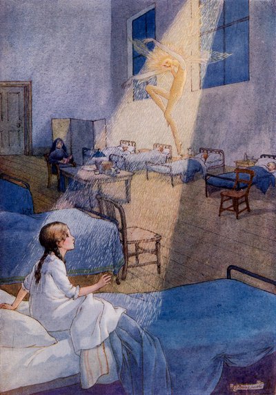 El hada de la arena, del cuadro de Louise Jacobs del libro "Princess Marie-José