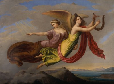 Memoria e imaginación, c.1830 (óleo sobre lienzo) de Louise Seidler