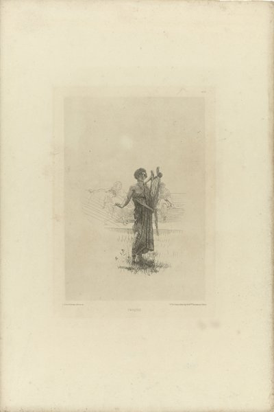 Boceto para el improvisador Croquis (título sobre objeto) de Lourens Alma Tadema