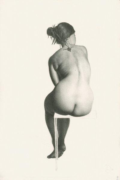 Desnudo sentado elegante de Lourens Joubert