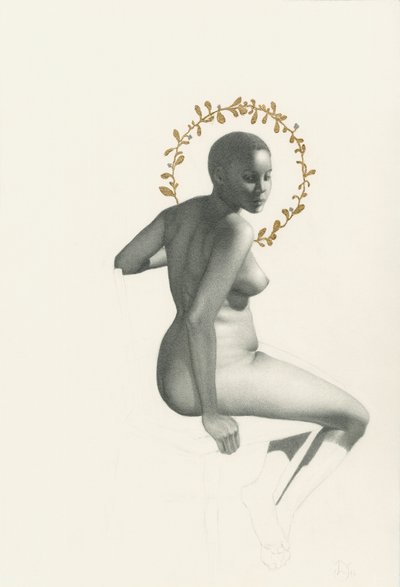 Desnudo sentado con elegancia de Lourens Joubert