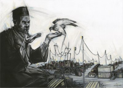 El anciano y el halcón de Lourens Joubert