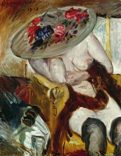 Mujer italiana en silla amarilla - Mujer italiana en silla amarilla, de Corinth, Lovis (1858-1925). óleo sobre lienzo de Lovis Corinth